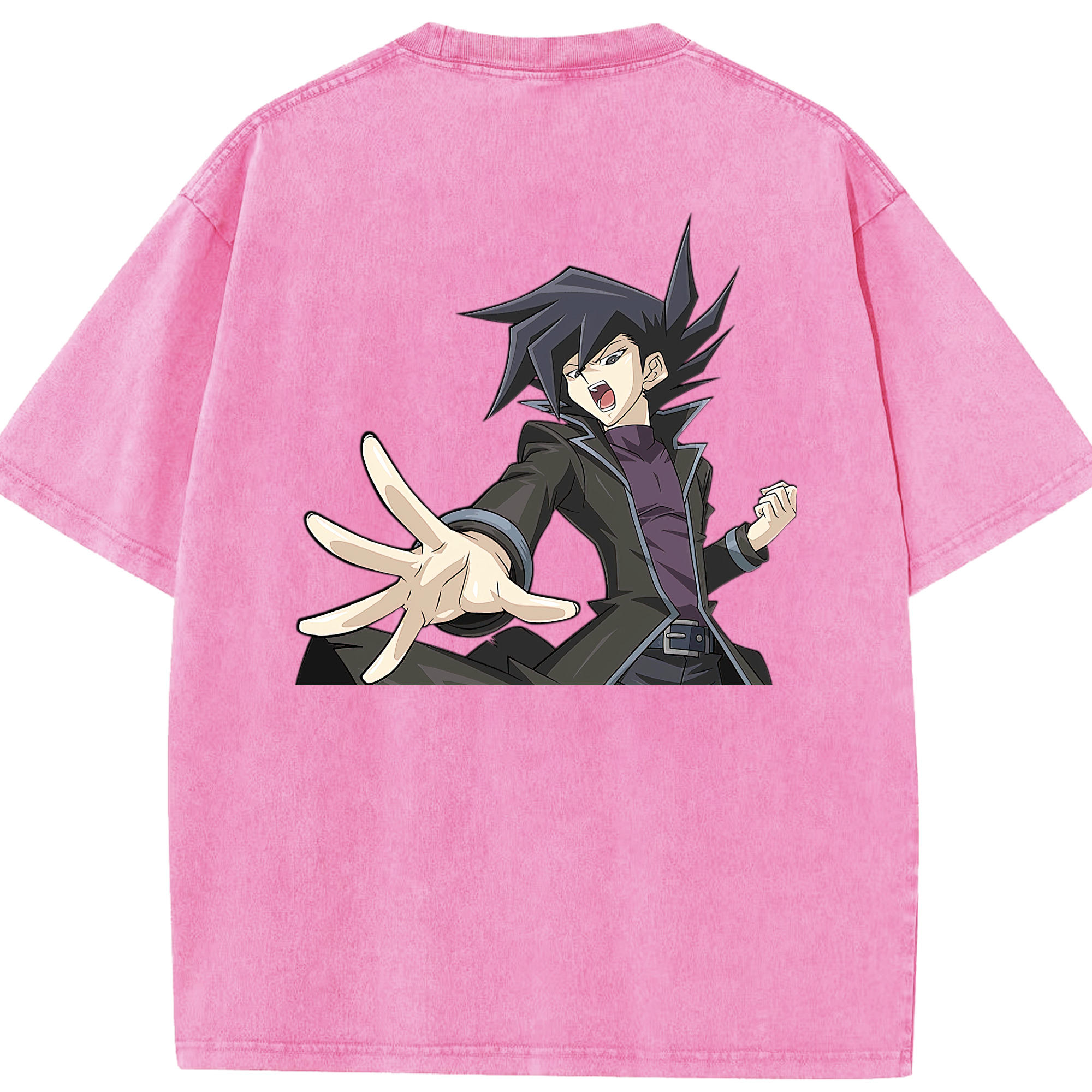 （画像用） 遊☆戯☆王 Yu-Gi-Oh! 綿100% ヴィンテージ風 半袖Tシャツ（背面プリント）